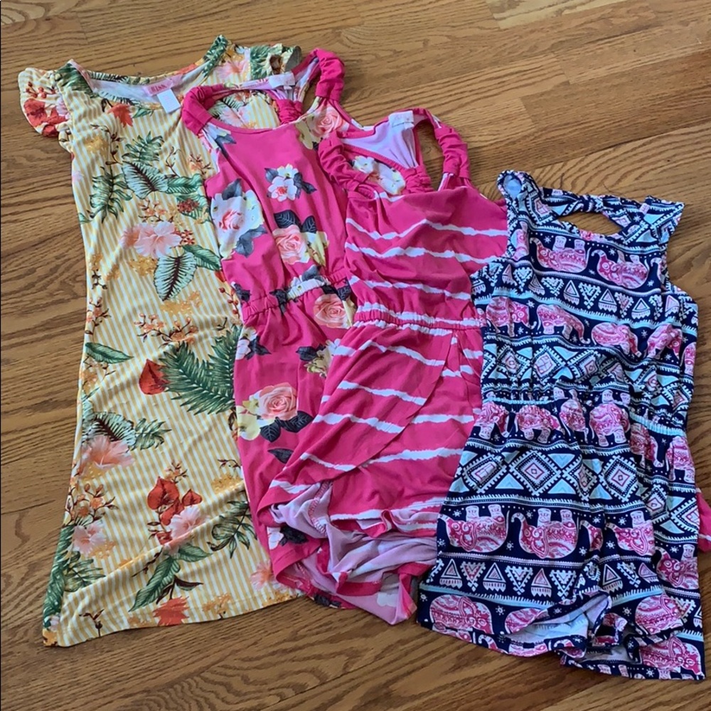 Girls 8-9 years old romper and dress bundle